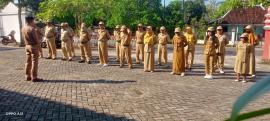 Awali Pekan, Pemerintah Kalurahan Ngipak Gelar Apel Pagi